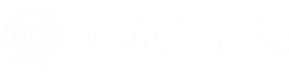 Universidad Complutense, logo lateral blanco