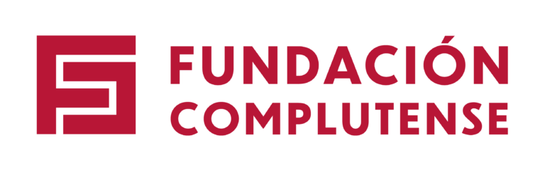 Fundación Complutense, logo alineado izquierda rojo