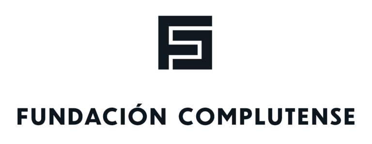 Fundación Complutense, logo centrado alargado negro